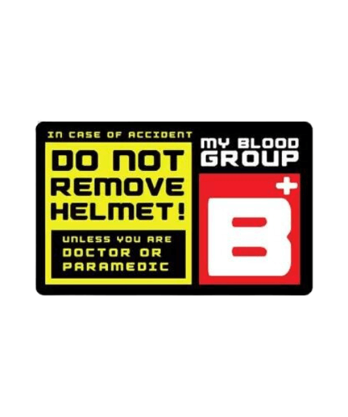 B Blood Group Sticker