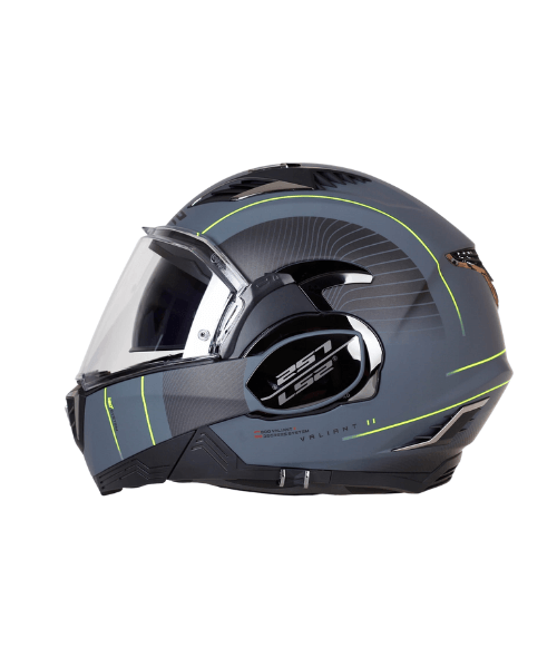 LS2 FF900 Valiant II Cooper Helmet - Matt Titanium Black – Bikester Global