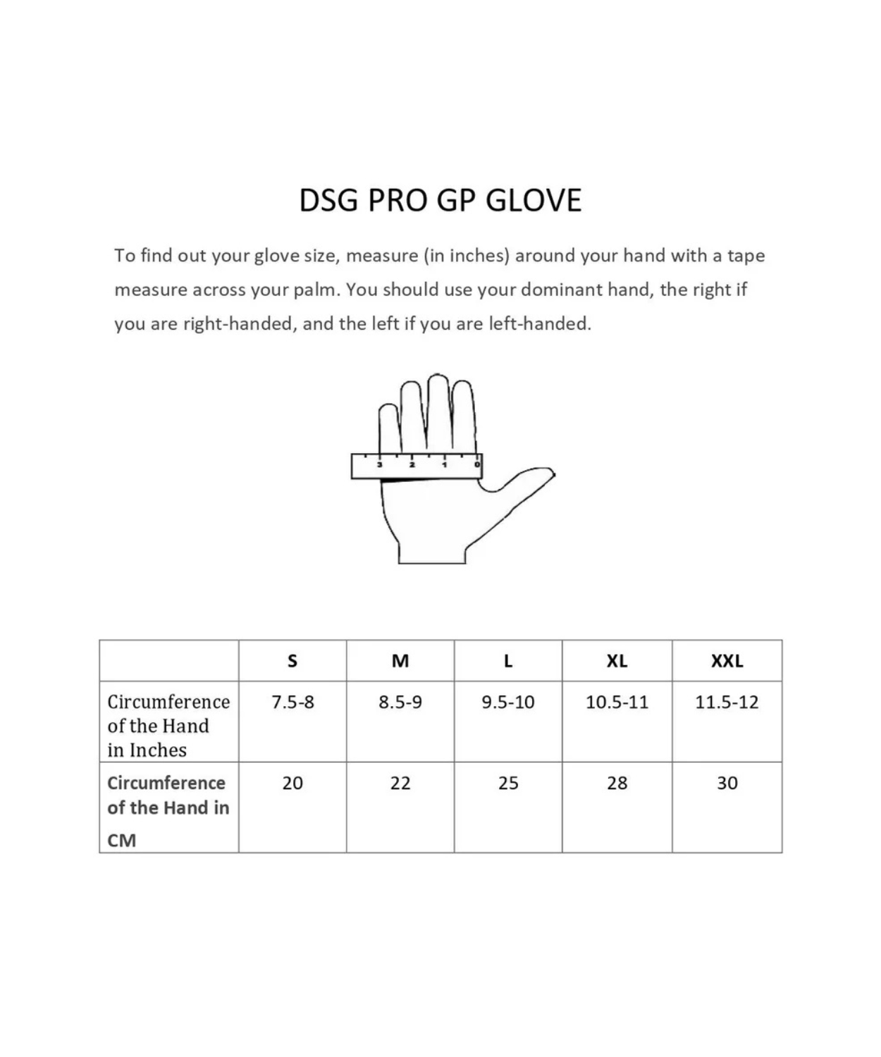 DSG Pro GP Riding Glove - Black Fluro Yellow