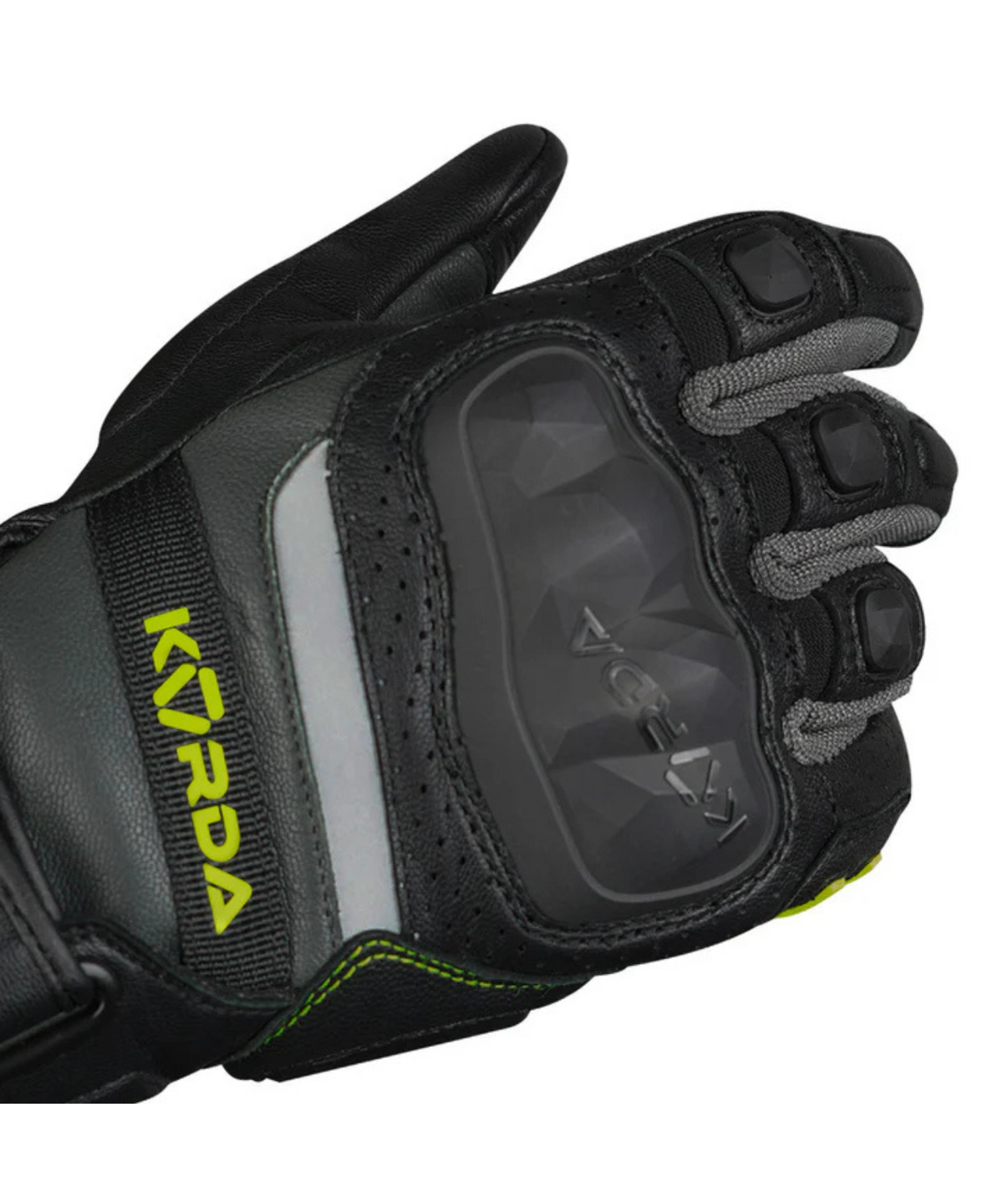 Korda Guard Riding Gloves - Fluorescent Yellow - Korda