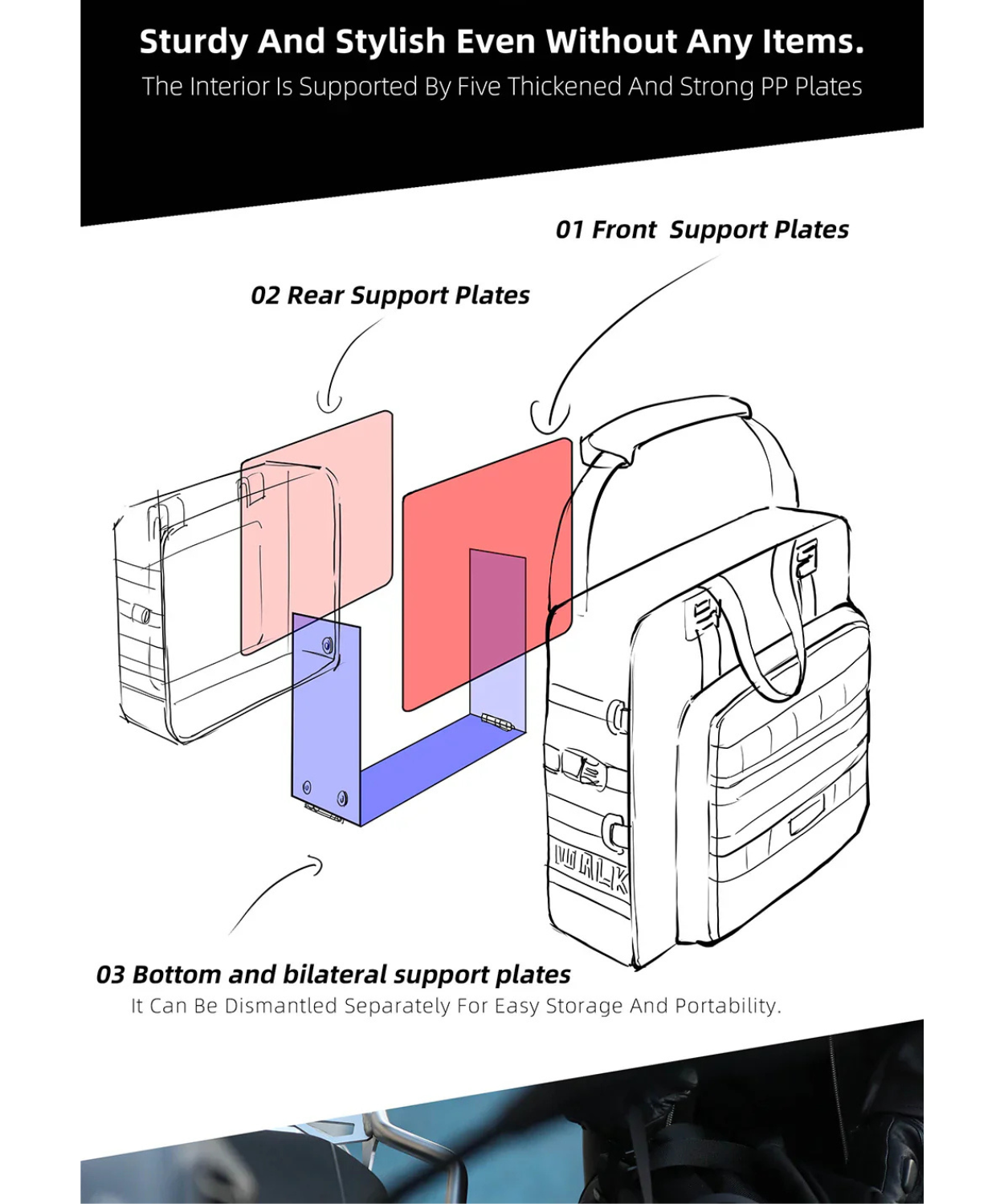 Rhinowalk 25L Saddle Bag - MTR2050