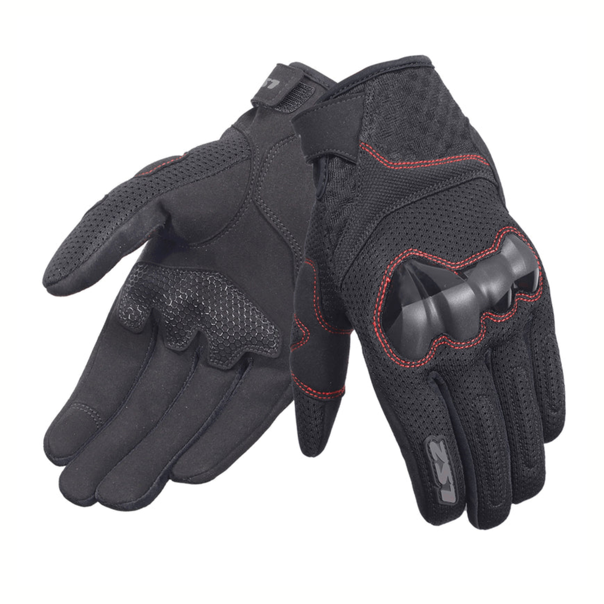LS2 Chaki Evo Riding Gloves - Black