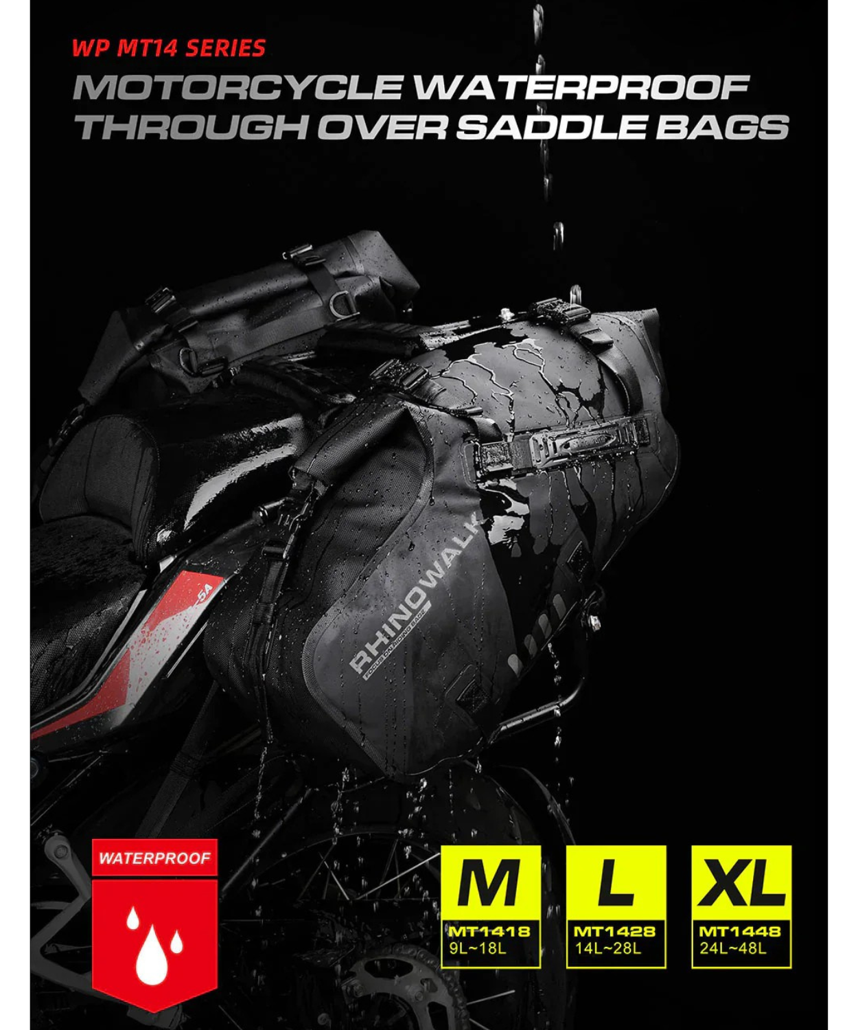 Rhinowalk 28L Waterproof Tail Bag - L - MT1428