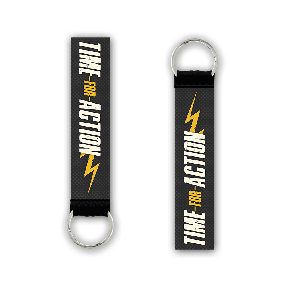 Time for Action Keychain