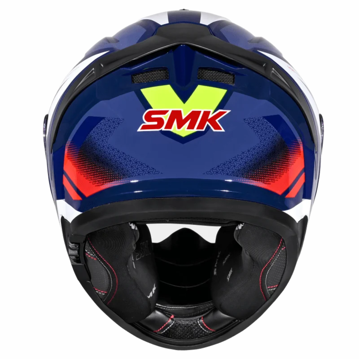 SMK Typhoon Thorn GL543 Blue Red White Helmet - SMK