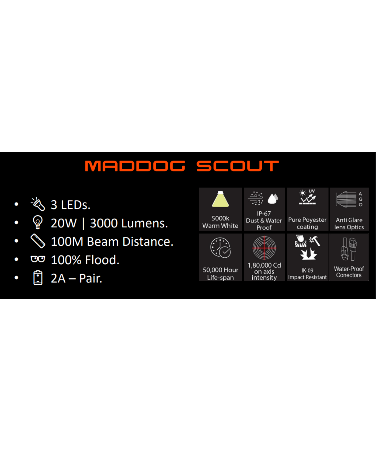 Maddog Scout Aux Light Combo - 20 Watts