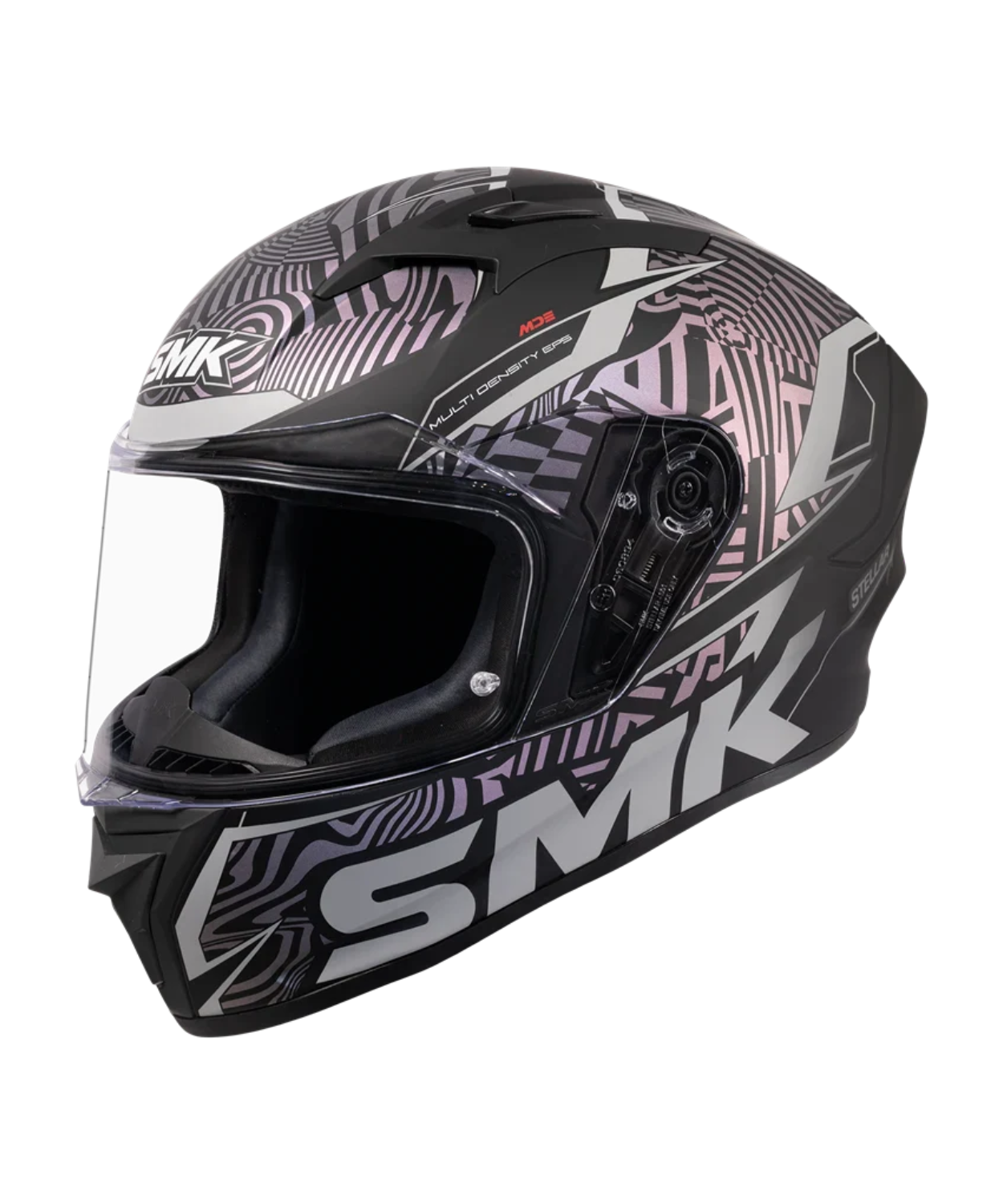 Buy SMK Stellar Fury GRPS GL266C Full Face Helmet Gloss Black Grey