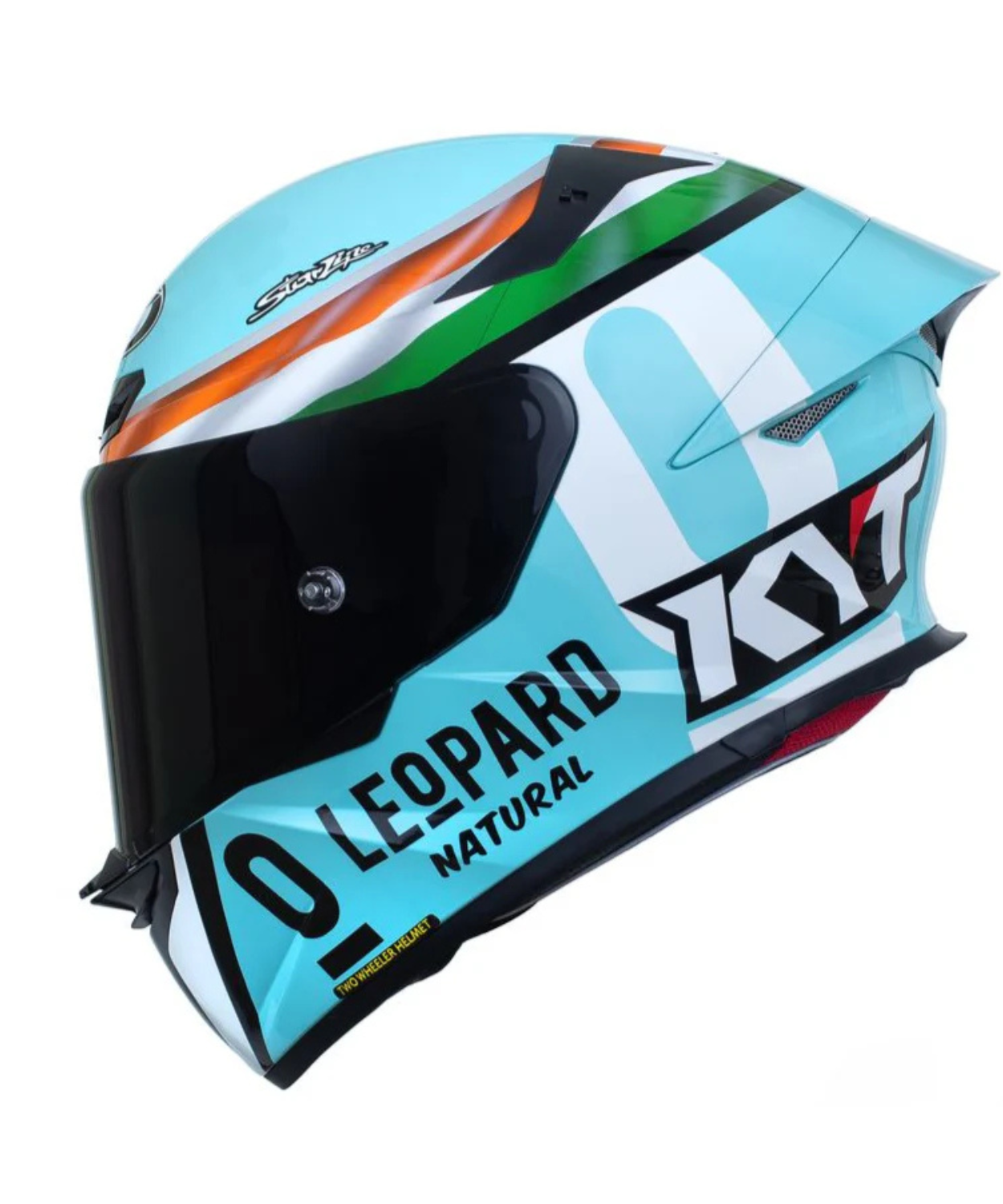 Buy KYT TT-Revo Leopard India Edition Helmet Gloss Blue Green Orange