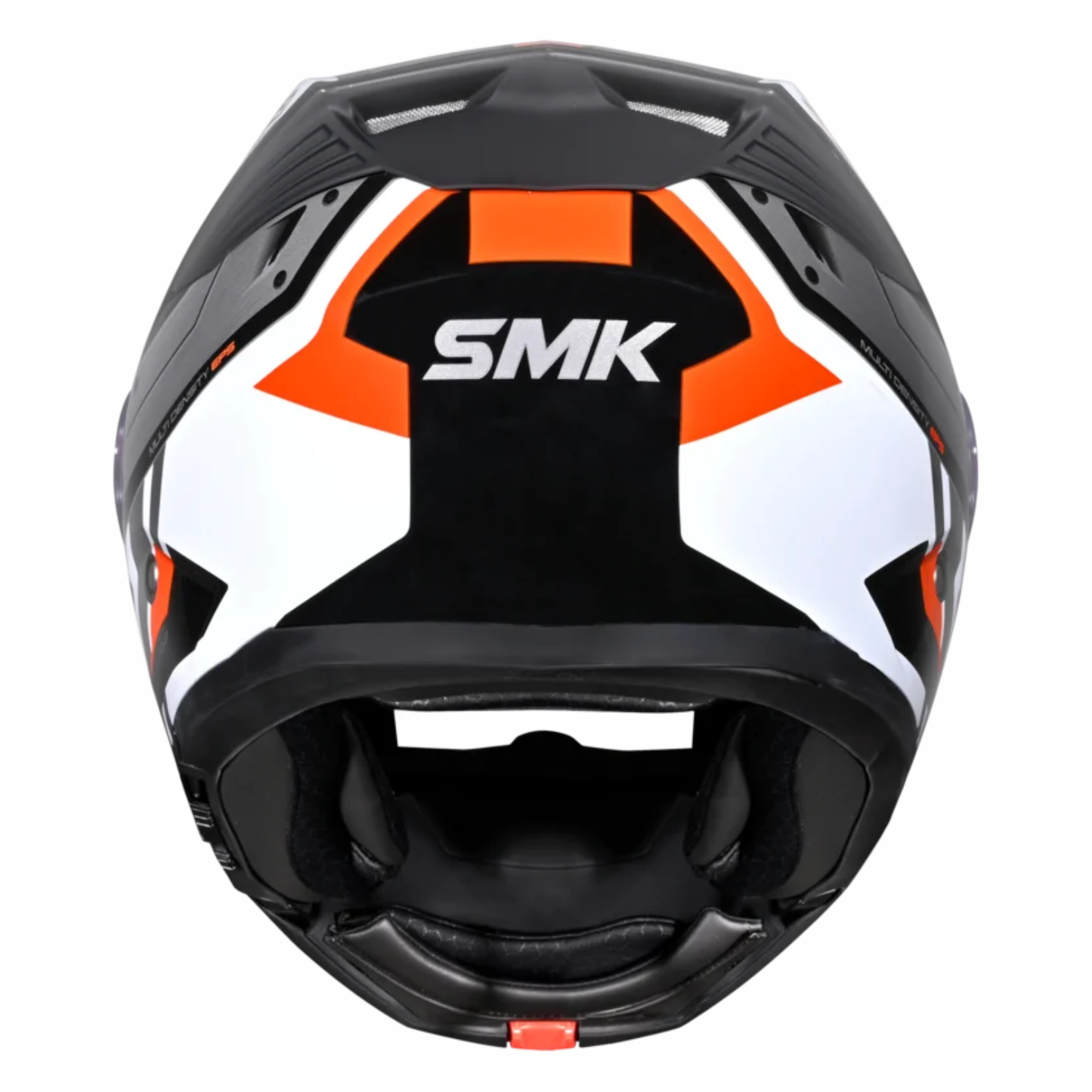 SMK Gullwing Tekker MA217 Matt Black White Orange Helmet