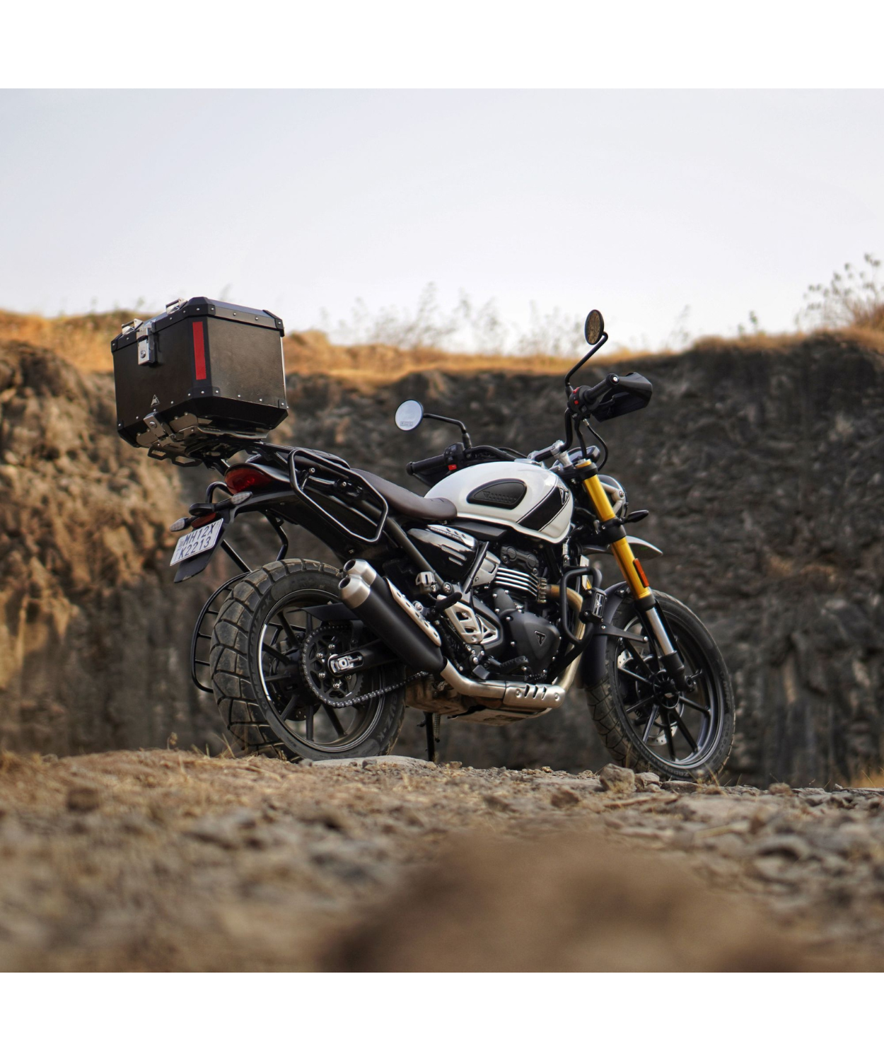 Buy Auto Engina Triumph Scrambler 400x Aluminium 42L Top Box