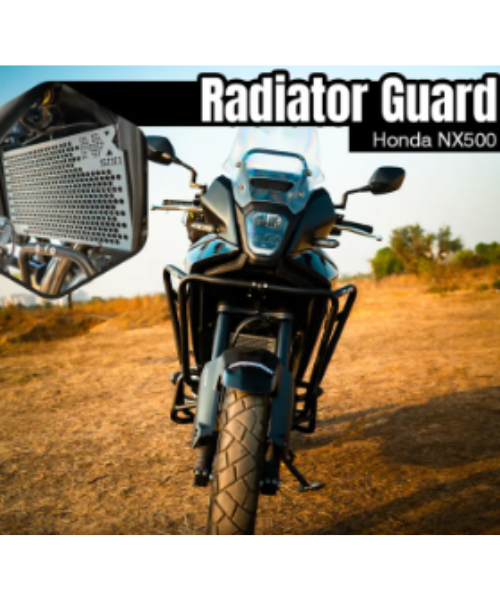 Zana Honda NX500 Aluminium Radiator Guard Honeycomb - Silver - ZI-8478 - Zana