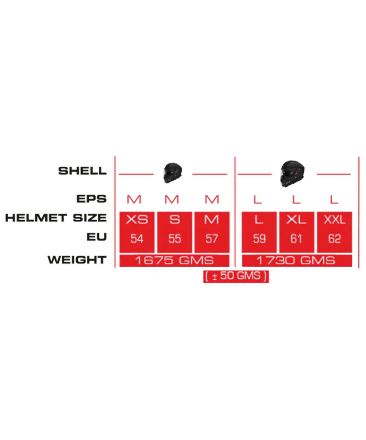 SMK Agnar Tektron GRPS MA261 Full Face Helmet - Matt Black Grey White