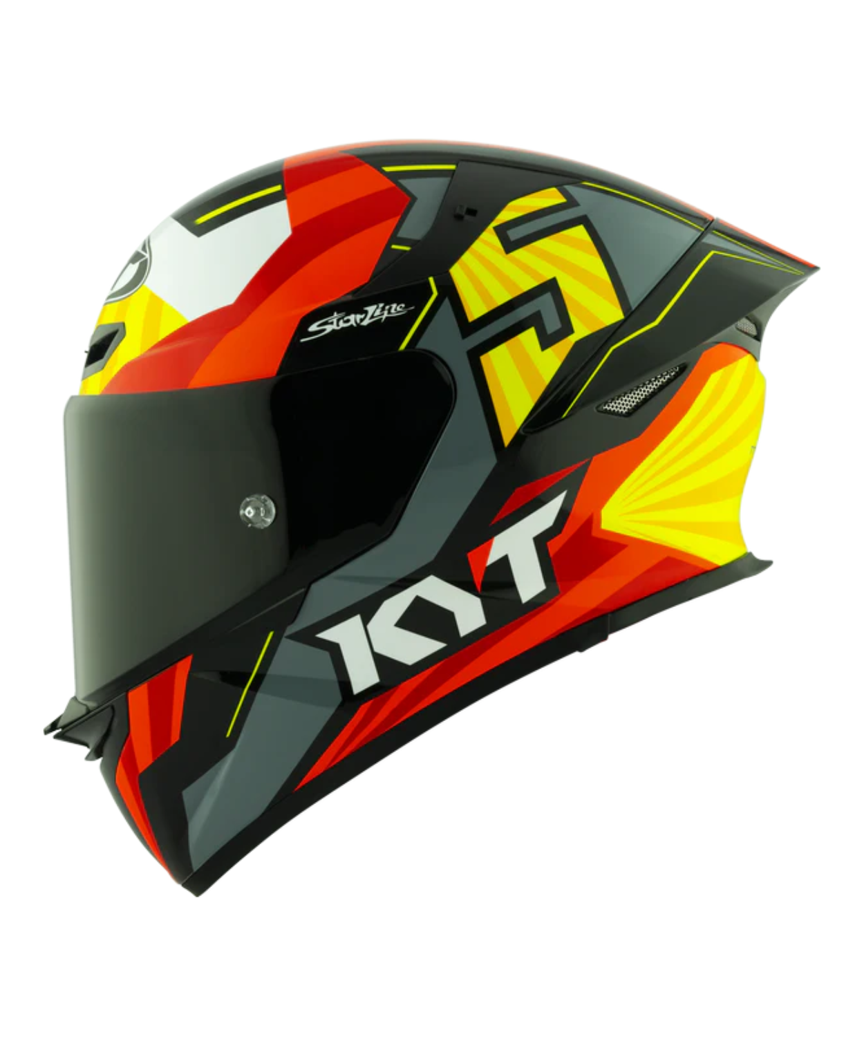 Buy KYT TT-Revo Flux Helmet Gloss Yellow Orange Grey