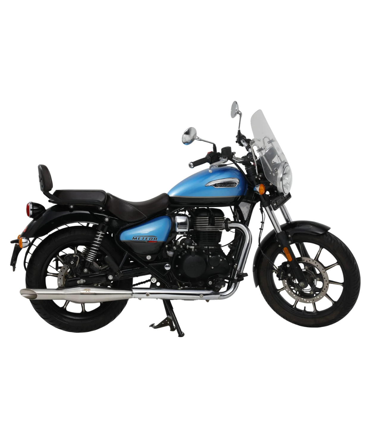 Red Rooster Performance Rumbler Ace Exhaust For Classic Reborn 350 / Meteor 350 / Goan Classic 350 /Bullet 350(2025) - Silver Matte