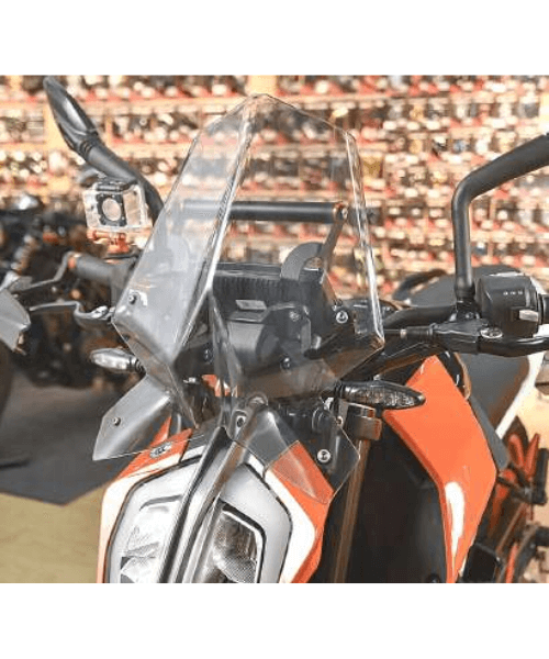 VisorBros Touring Windscreen for (KTM DUKE 390 (2017 )DUKE 125/200/250 (2022 )) - Clear