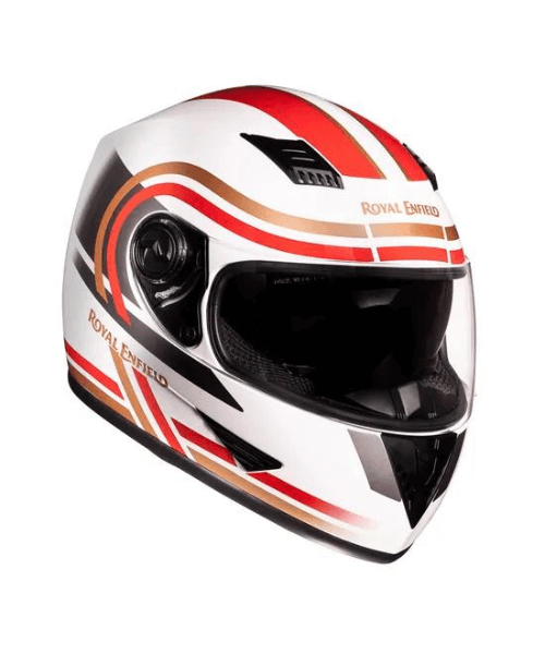 Royal Enfield Stunner Helmet Dual Visor - Gloss White