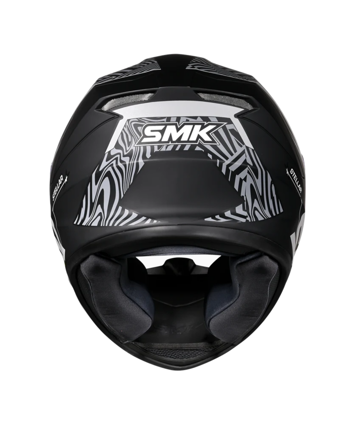 SMK Stellar Fury GRPS MA266 Full Face Helmet - Matt Black Grey - SMK