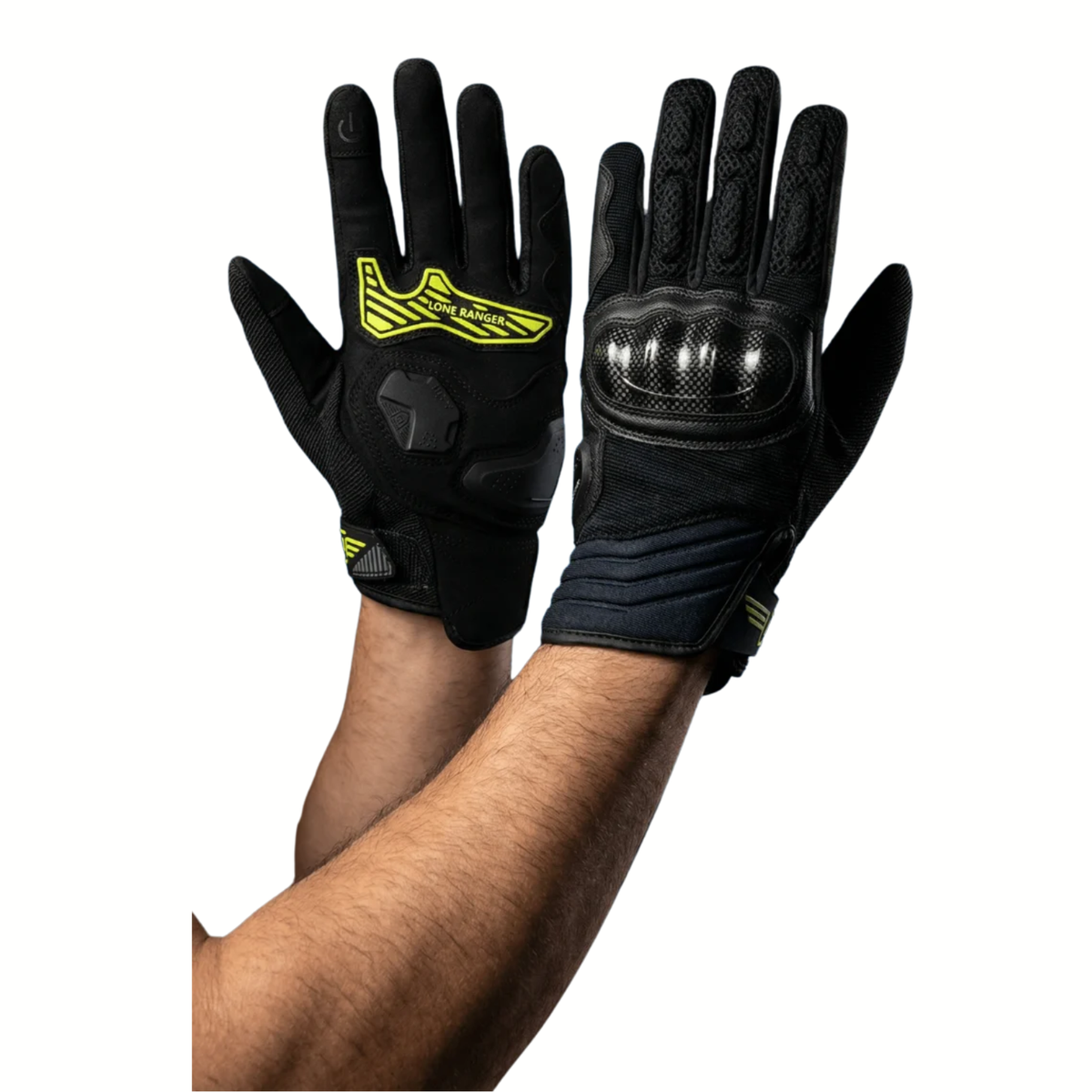 Lone Ranger Carbon-X Riding Gloves - Black