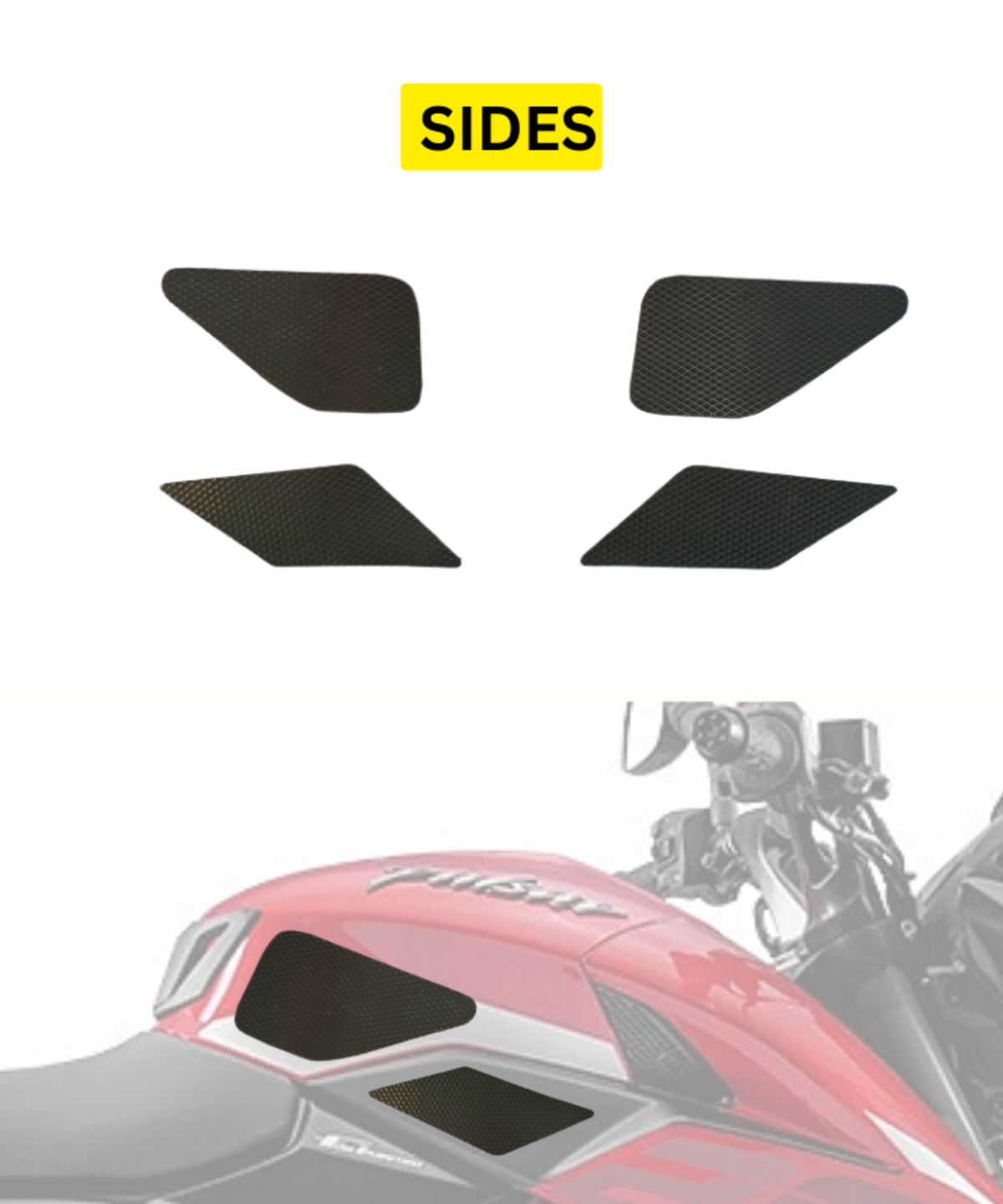 Mototrendz Bajaj NS 160 / NS 200 Gen 1 & Gen 2 Traction Pads - Mototrendz