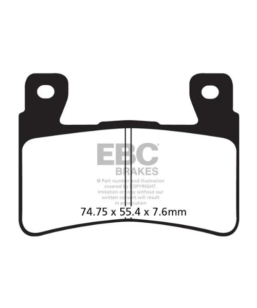 EBC Brake Pads - Double H Sintered Brakes - FA296HH