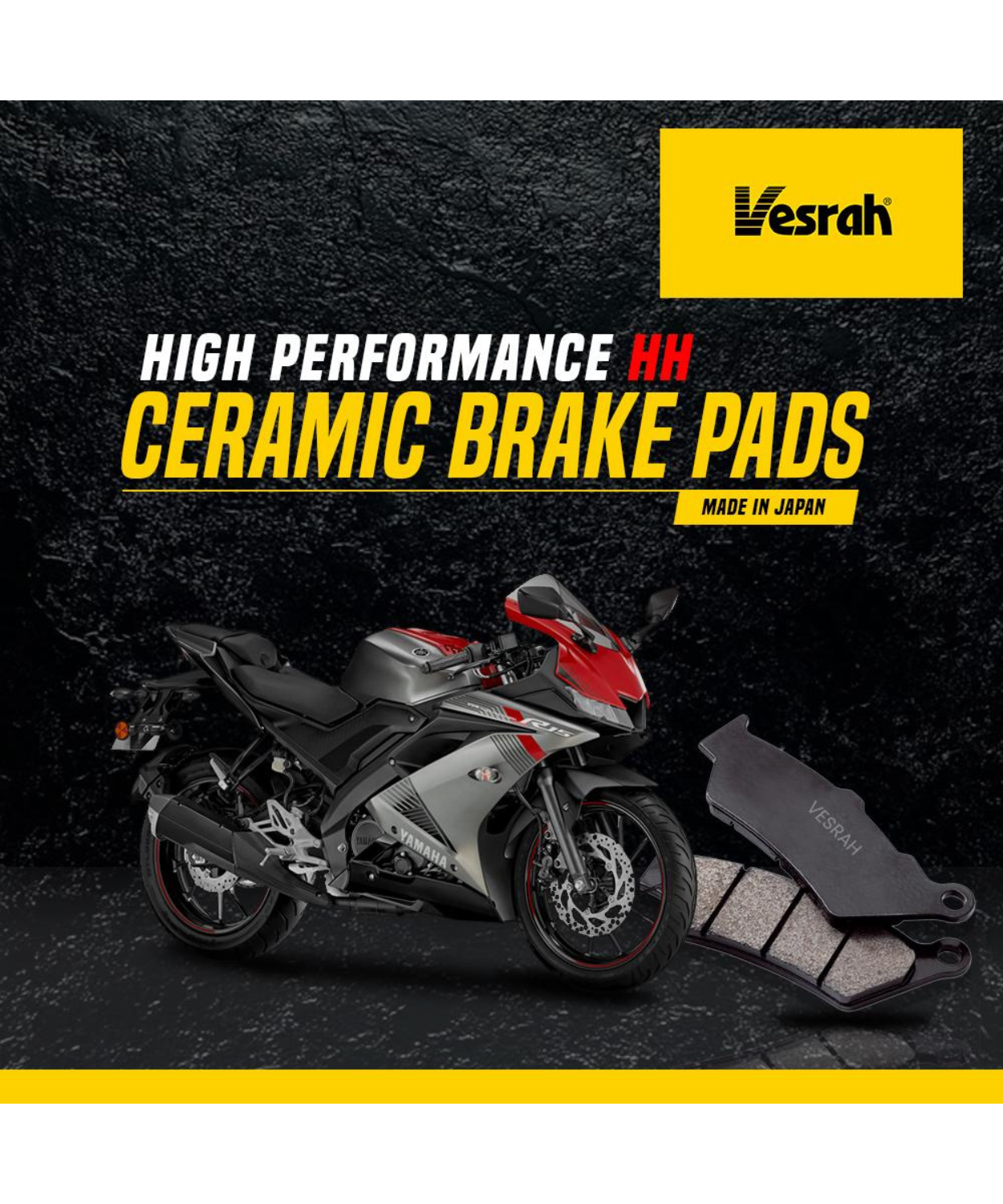 Vesrah Ceramic Brake Pads for Yamaha R15 V3