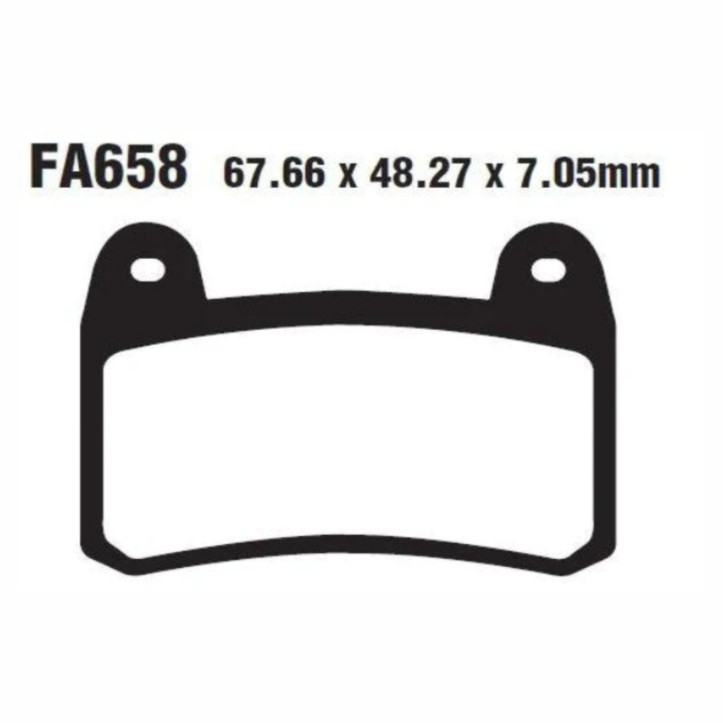 EBC Brake Pads - Double H Sintered Brakes - FA658HH