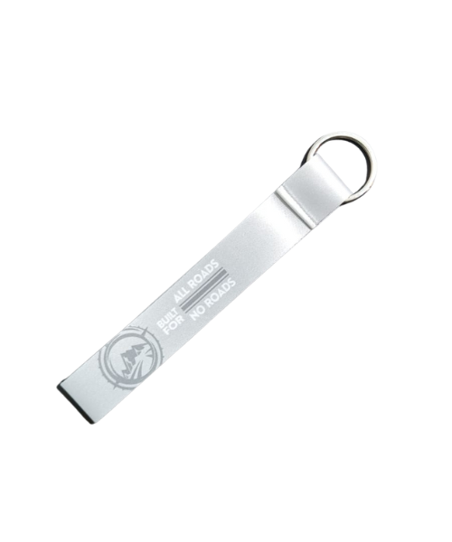 Fast Bend Himalyan Built for All Roads Cloth Keychain - Grey - Fast Bend