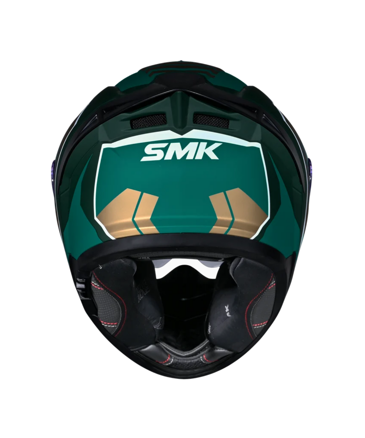 SMK Typhoon Aerot GRPS MA878 Full Face Helmet - Matt Green Glod - SMK