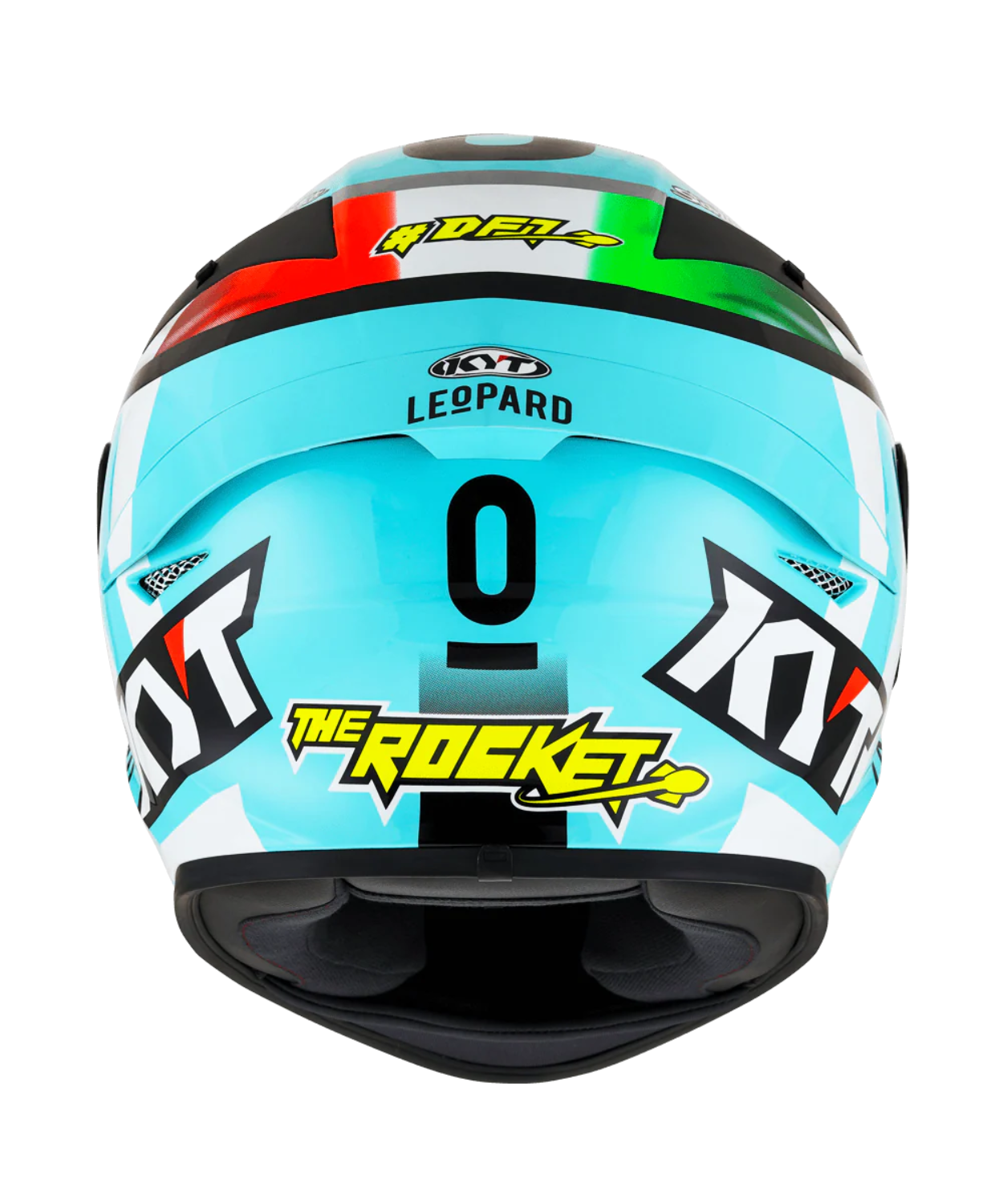KYT TT-Revo Dennis Foggia Replica Helmet - Blue Red Green