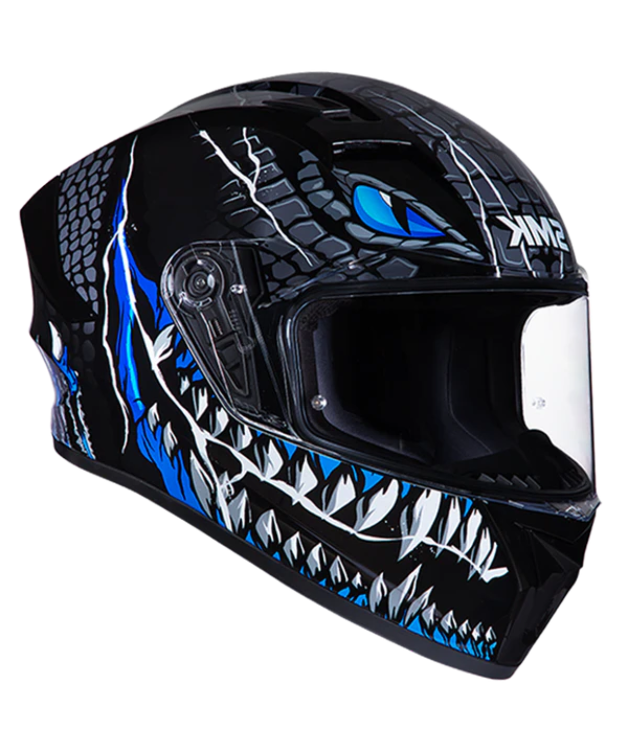 SMK Stellar Sports Taotei MA265 Helmet - Matt Black Grey Blue