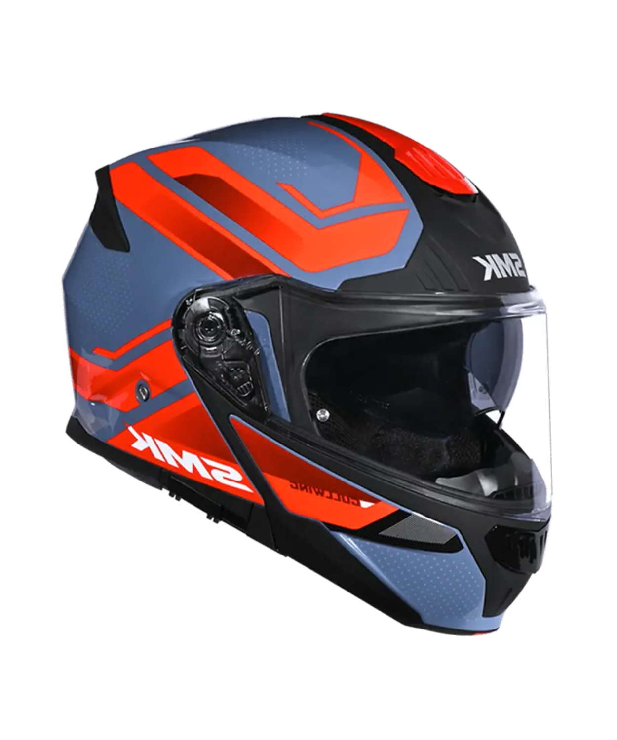 SMK Gullwing Supertour GRPS GL633 Flip up Helmet - Gloss Blue Red Black