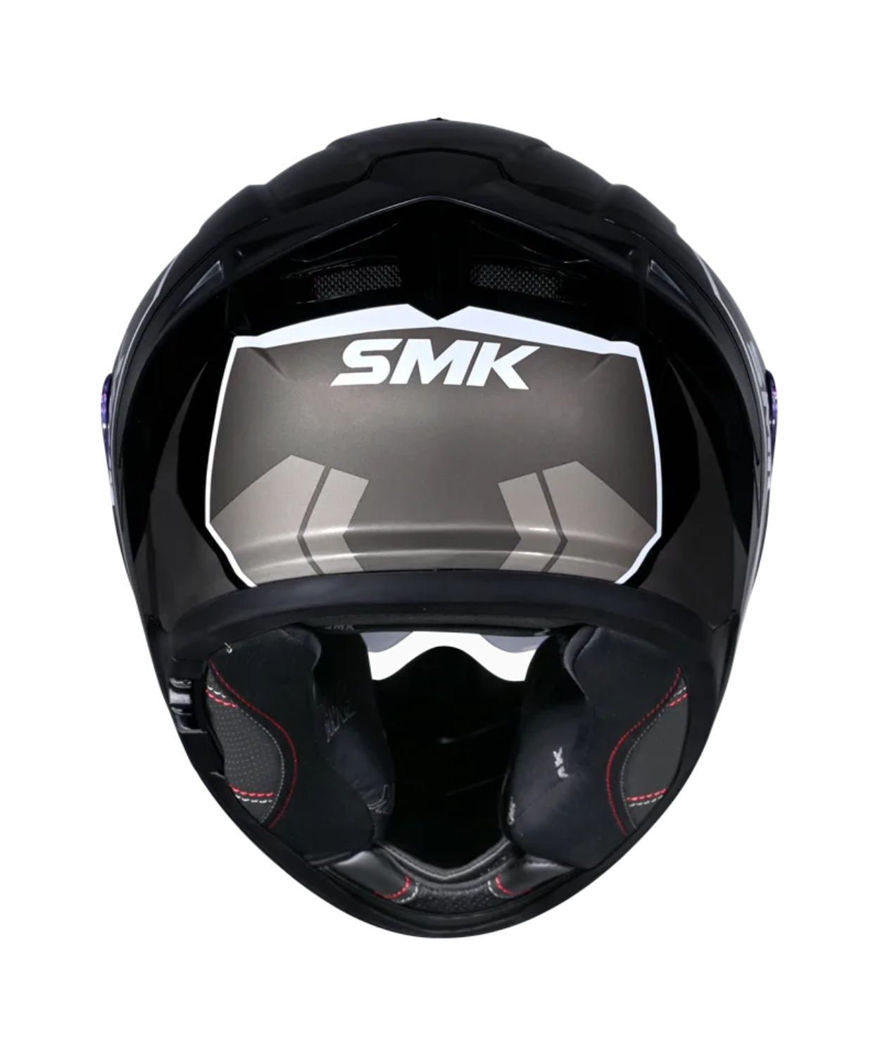SMK Typhoon Aerot GRPS GL266 Full Face Helmet - Gloss Black Grey