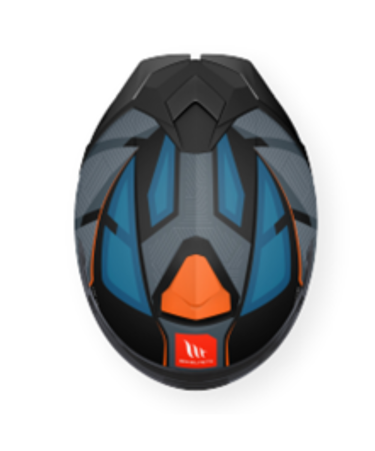 MT Thunder 3 SV Pro Nova B2 Helmet - Matt Grey Blue Orange