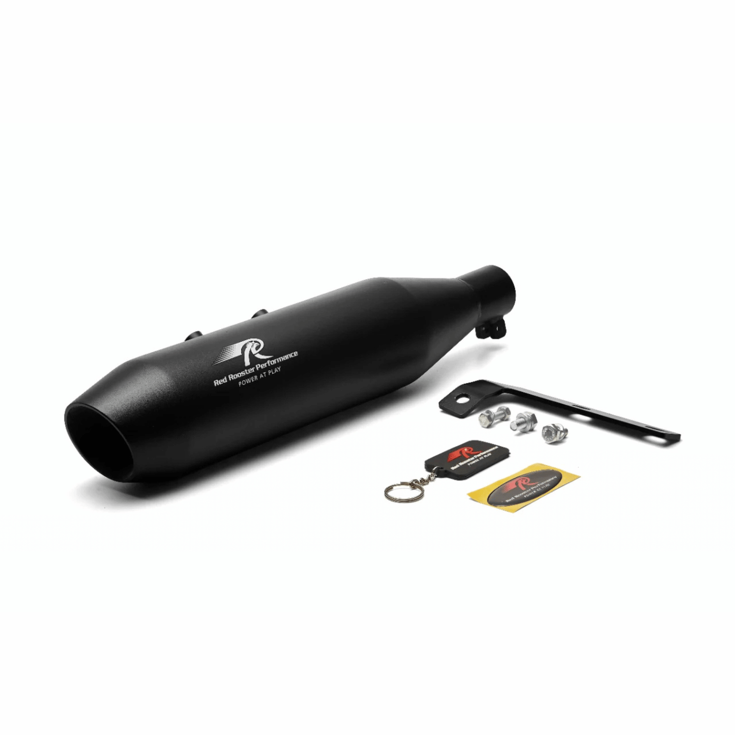 Red Rooster Performance Rumbler Max Header Pipe for Hunter 350 - Black Matte
