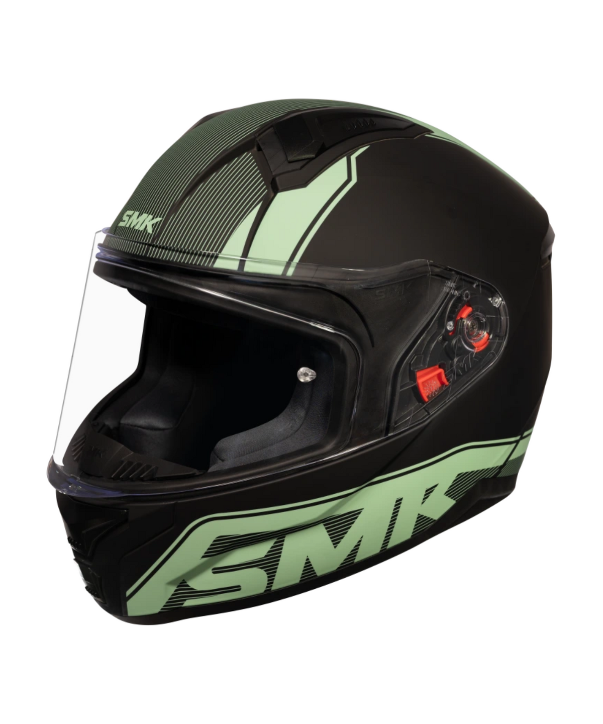 SMK Bionic Adult Aerix MA280 Helmet - Matt Black Green - SMK