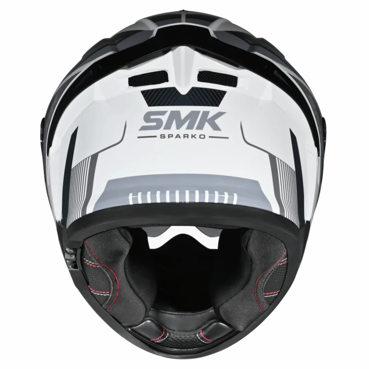 SMK Typhoon Sparko GRPS MA162 Ful Face Helmet - Matt Black Grey - SMK