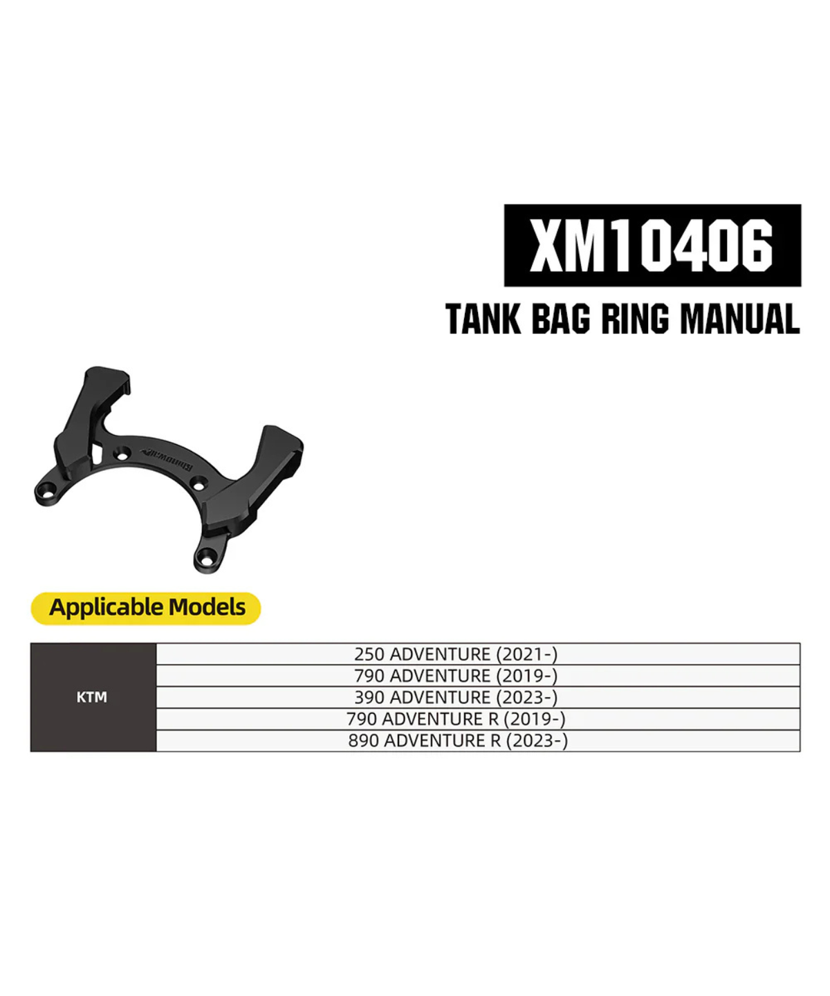 Rhinowalk Manual Ring for Tank Bag - XM10406BK - Rhinowalk