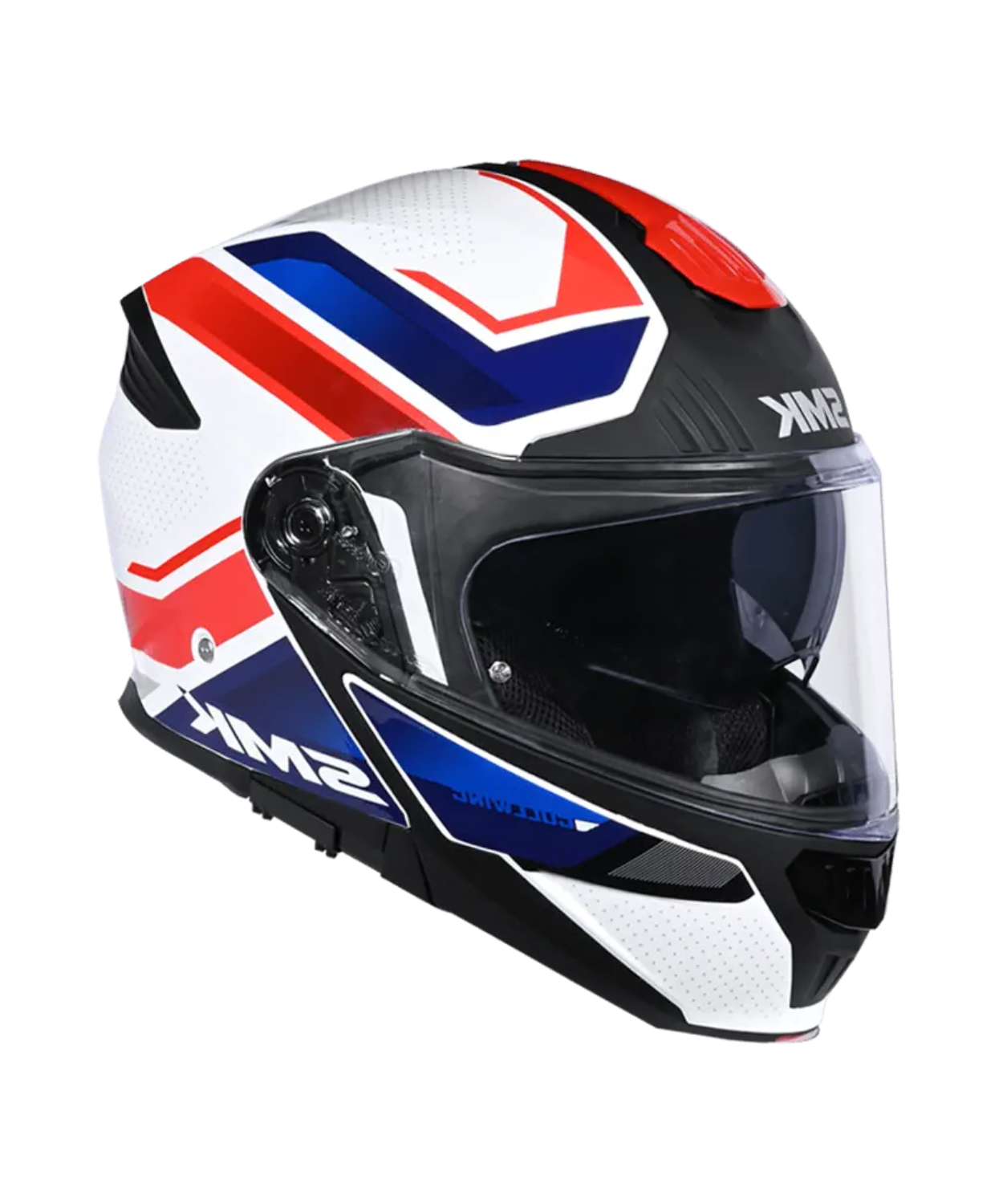 SMK Gullwing Supertour GRPS GL153 Flip up Helmet - Gloss Blue White Red