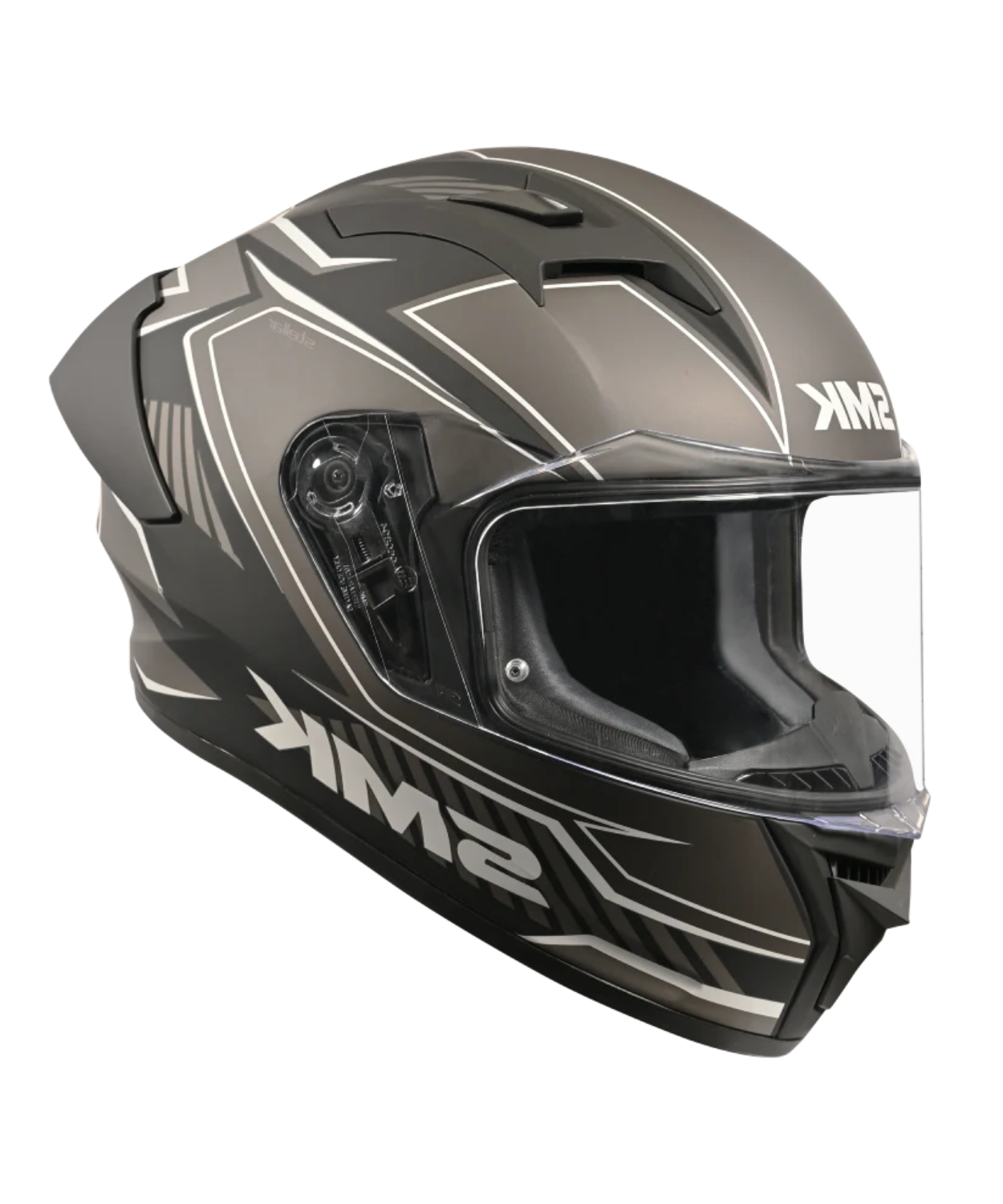 SMK Stellar Adox GRPS MA266 Full Face Helmet - Matt Black Grey