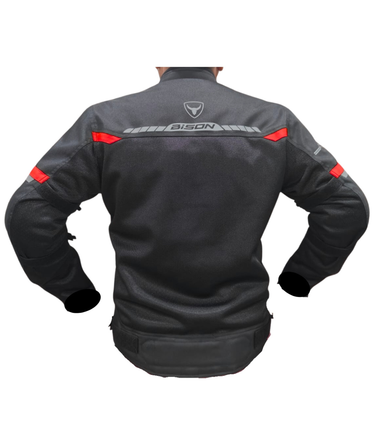 Bison ProGear Comet Level 2 Riding Jacket - Black Red