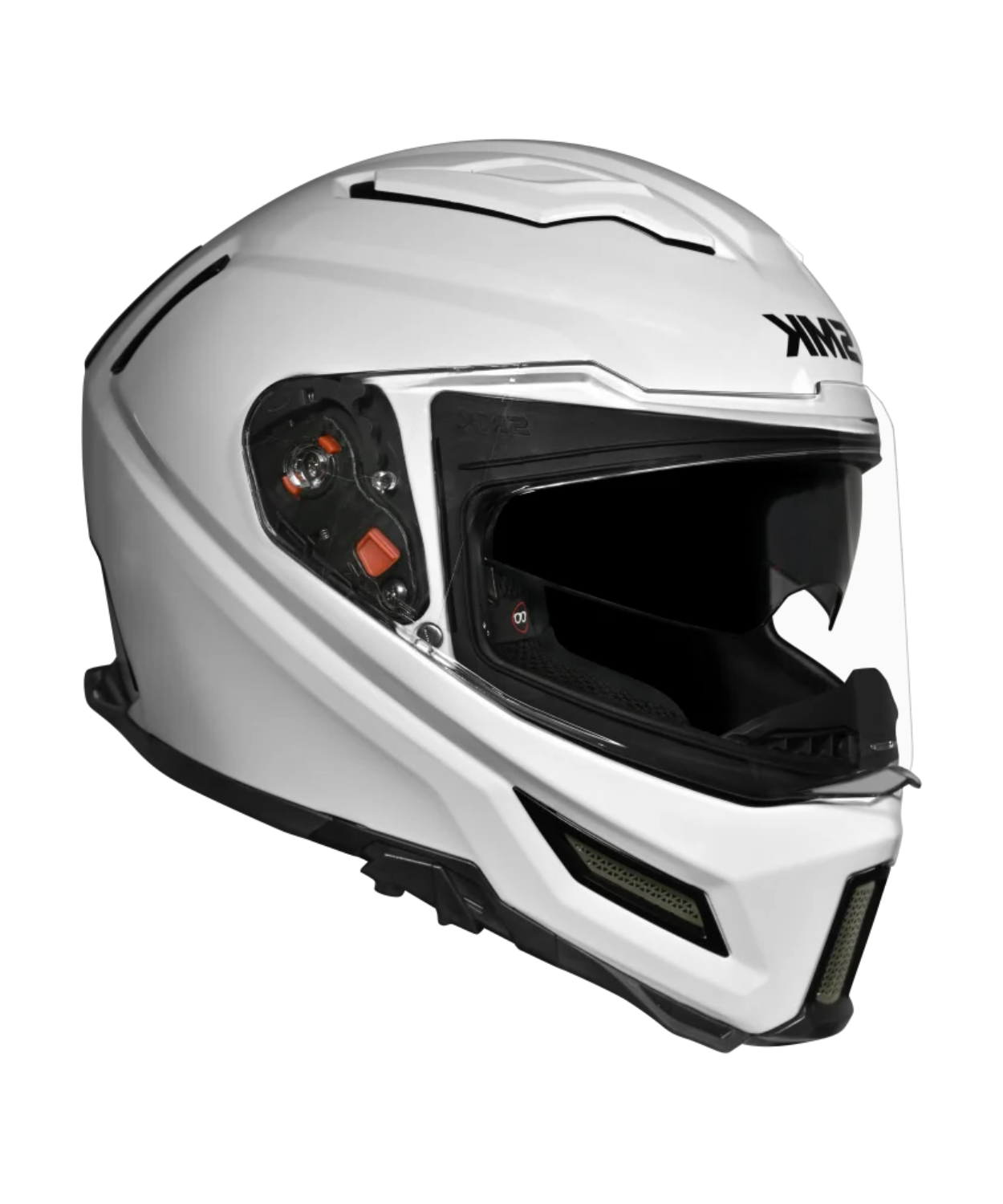 SMK Agnar Solid GL100 Full Face Helmet - Gloss White