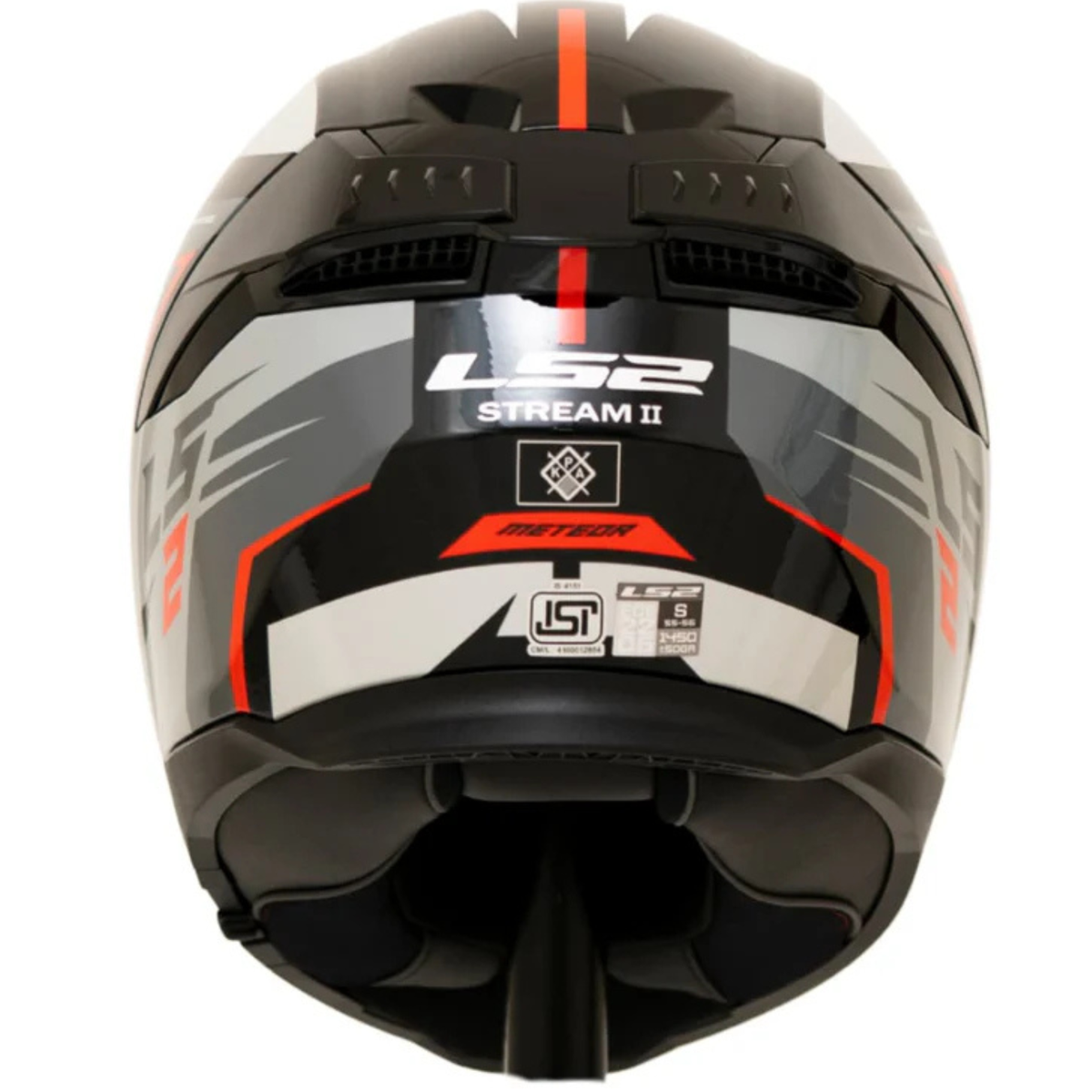 LS2 FF320 Stream II Meteor Full Face Helmet - Gloss Black Red - LS2