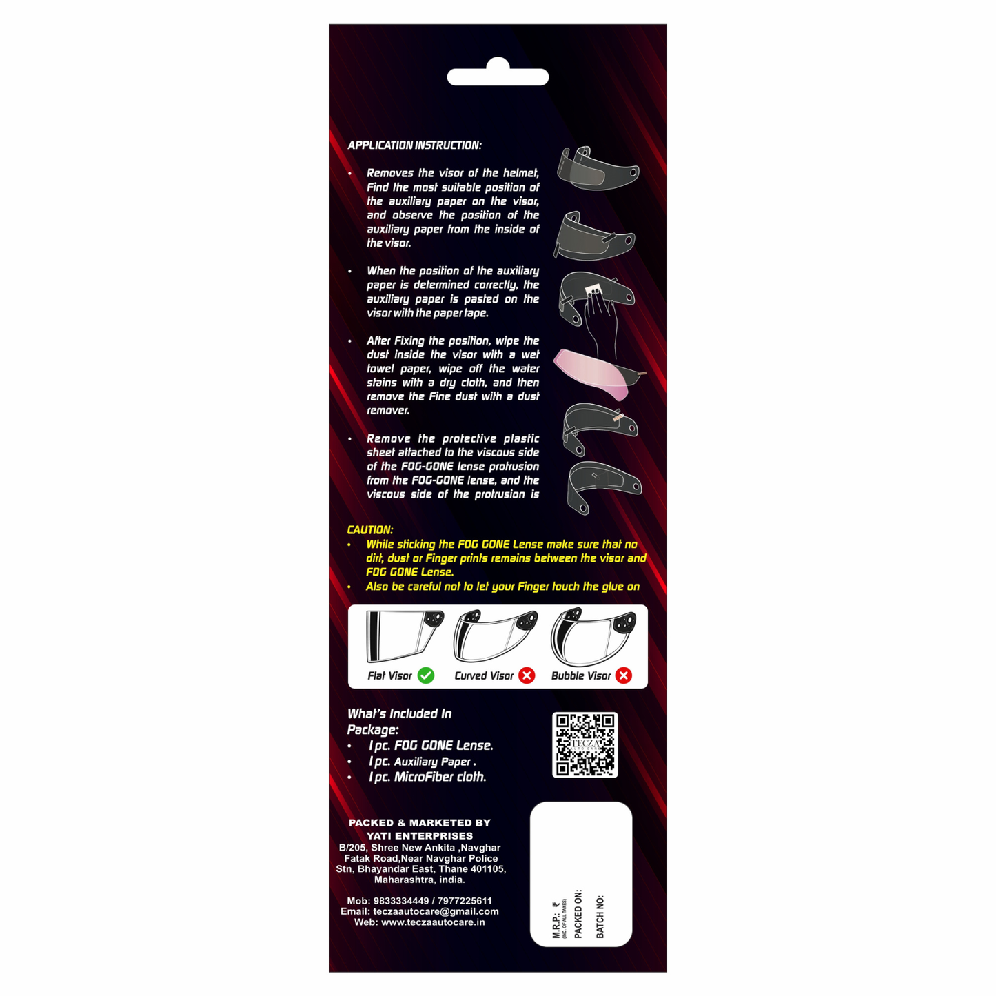 Tecza Fog Gone Resistance Lens