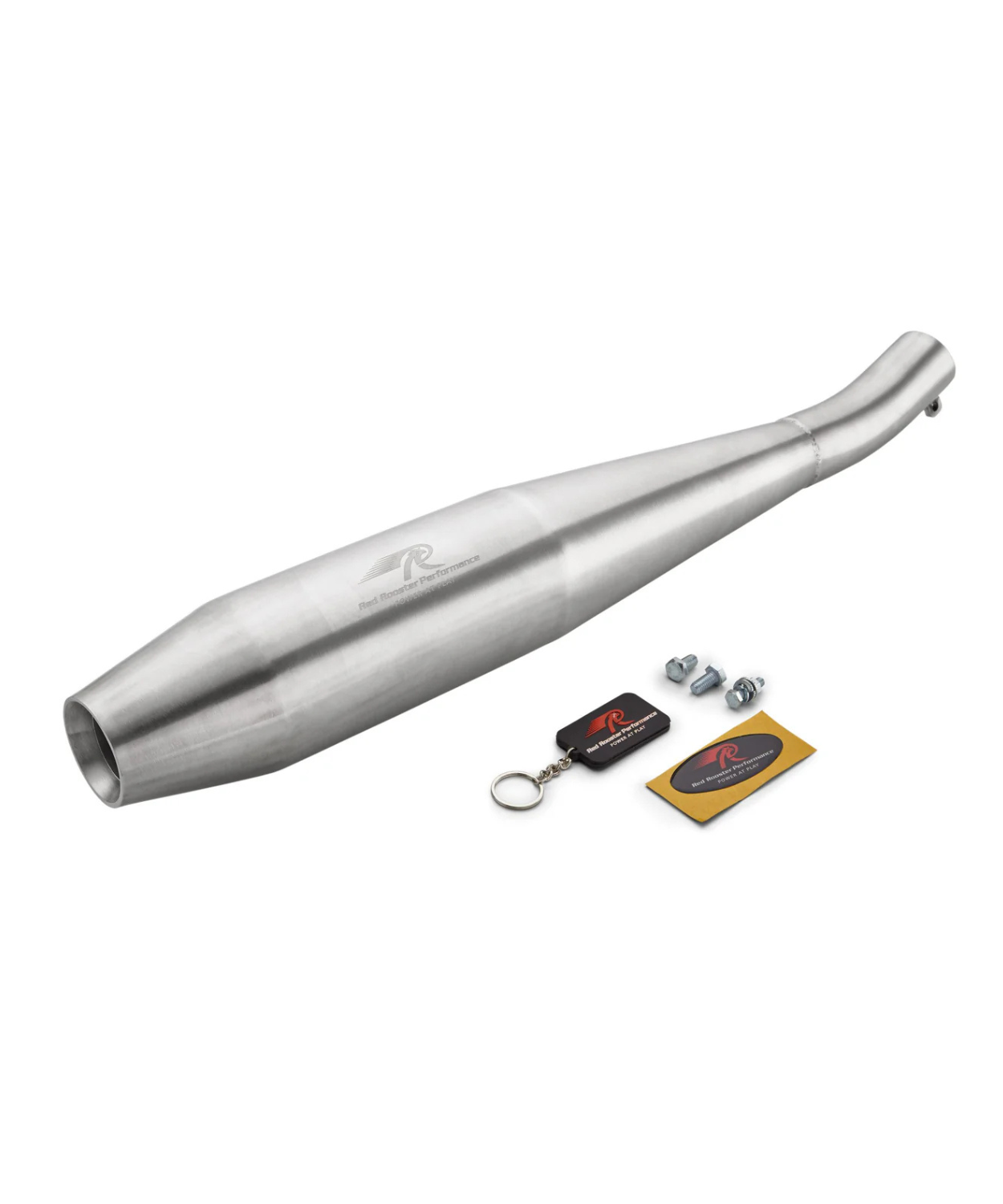 Red Rooster Performance Rumbler Exhaust for Royal Enfield GT 535 - Silver
