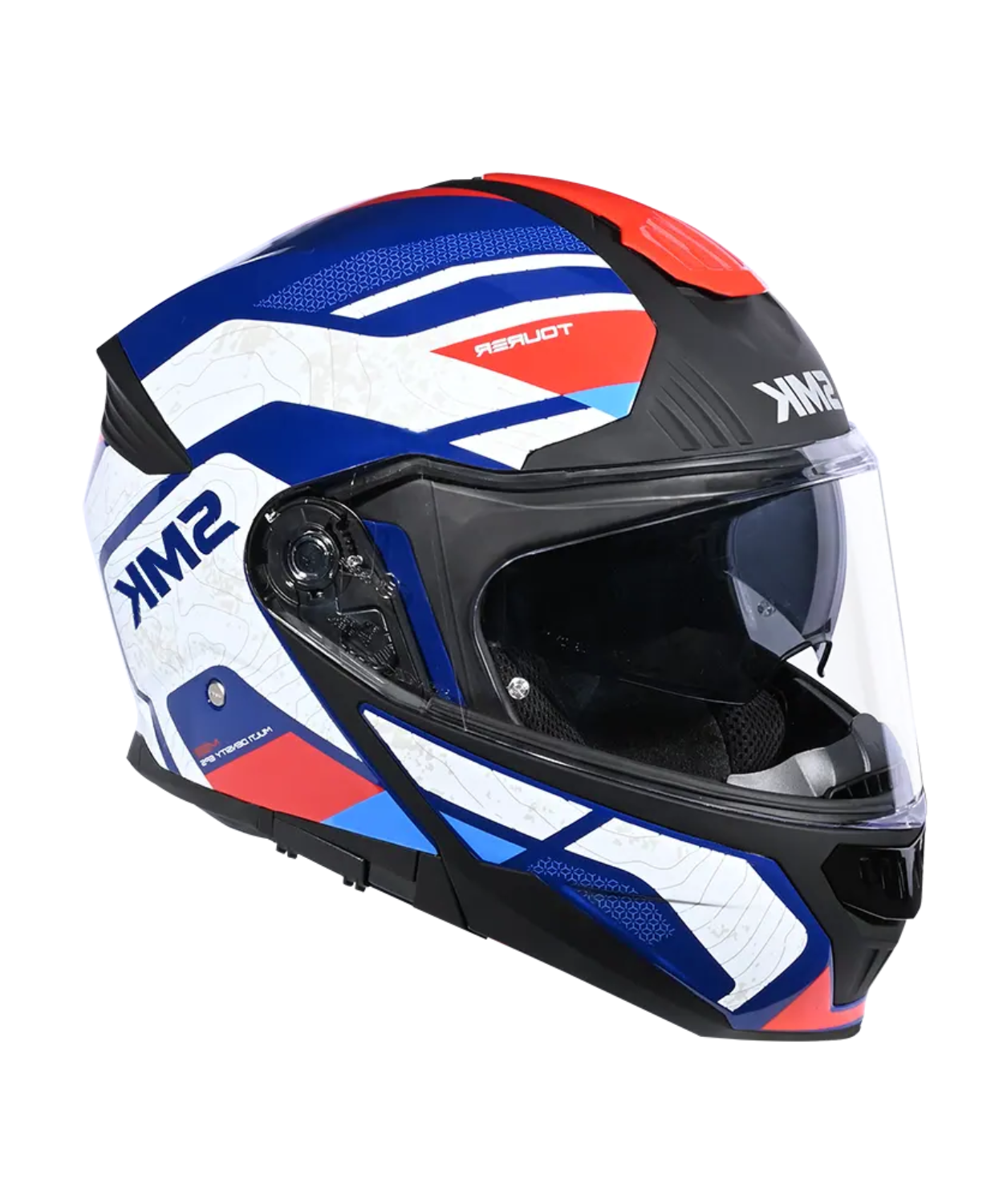 SMK Gullwing Navigator GRPS GL513 Filp Up Helmet - Gloss Blue White Red
