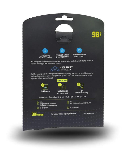 98 Fahren Hyper Body Cooling Towel - Green