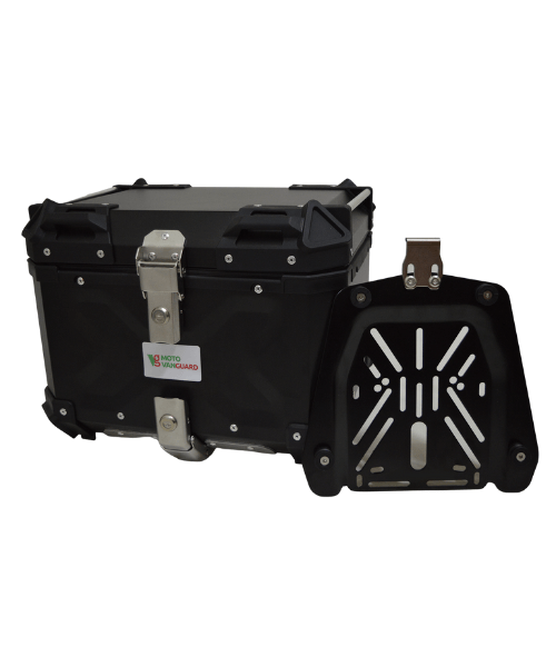 Moto Vanguard Aluminium Top Box 45 Ltr - Black