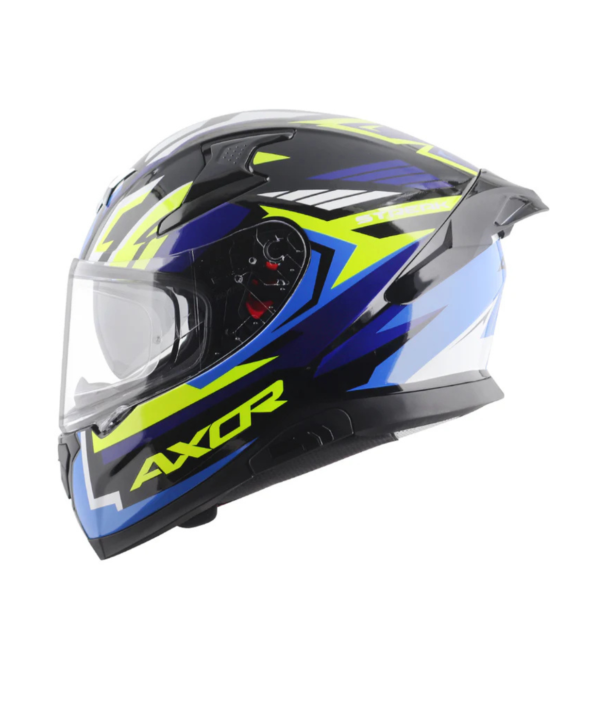 Buy Axor Apex Streak Helmet Gloss Black Blue – Bikester Global