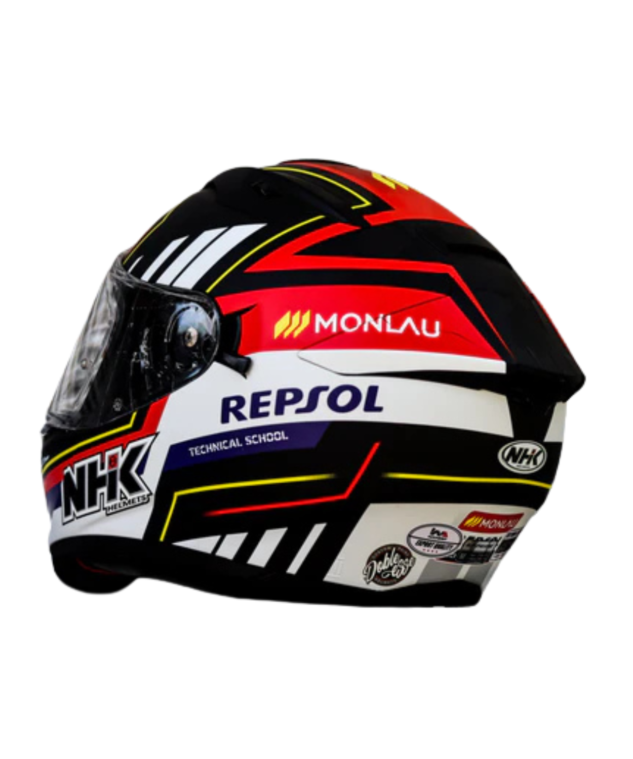 NHK GP R Tech Street M.Repsol #1 Helmet - Gloss Black Red White