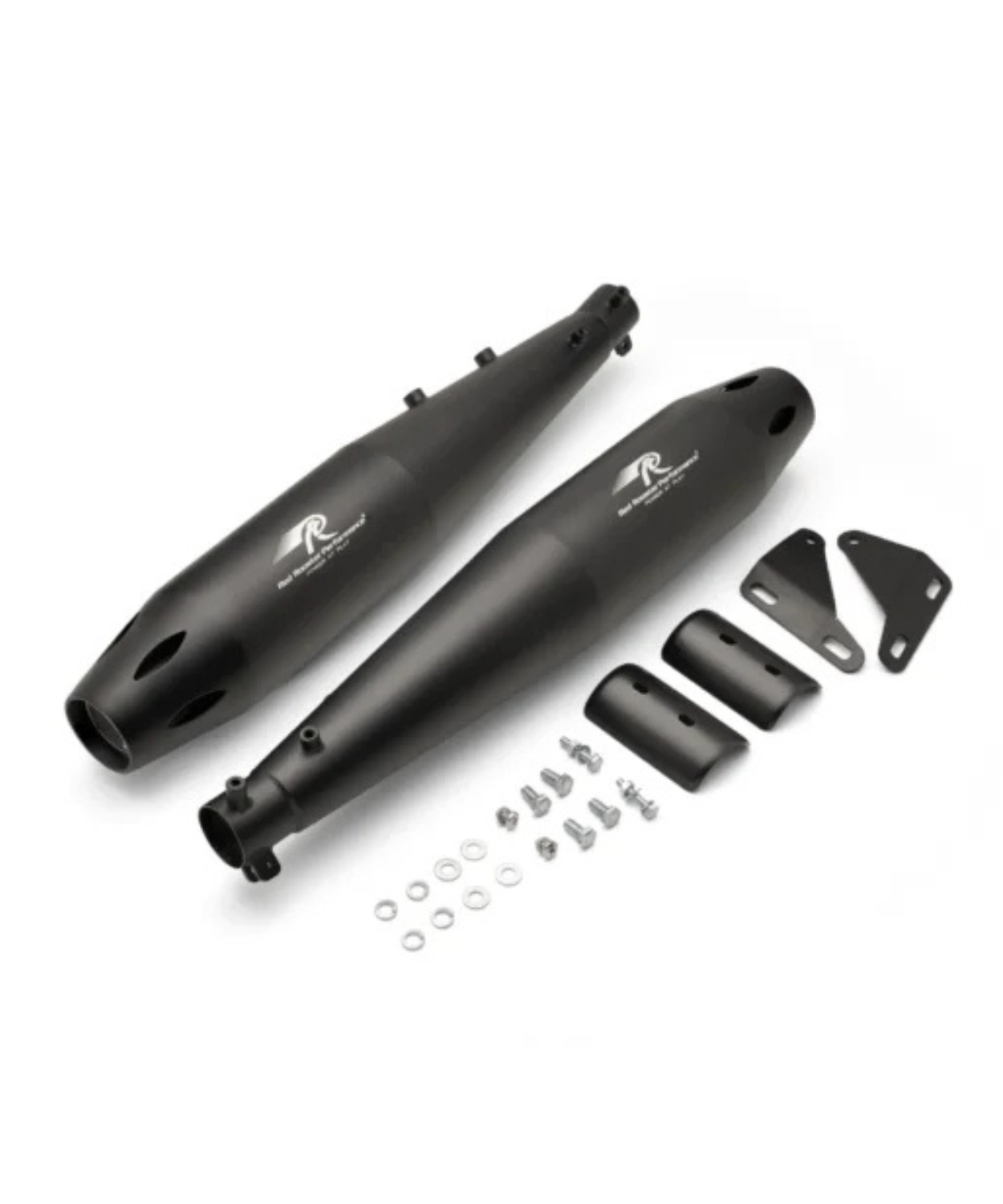 Red Rooster Performance Atlas Pro Exhaust for Royal Enfield Classic 650 - Black Matte